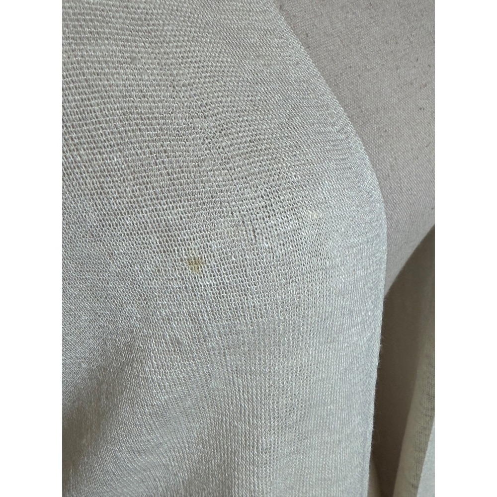 Eileen Fisher‎ Sweater Women Medium Ivory Hemp Blend Open Front Cardigan Mature - Picture 8 of 9